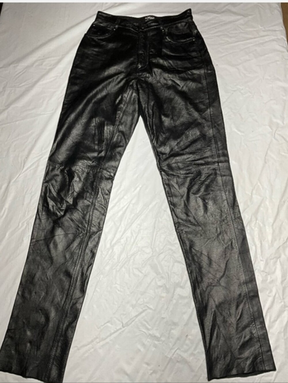 Wilsons Leather Maxima Black Genuine Leather Pants Size 6 Straight Leg